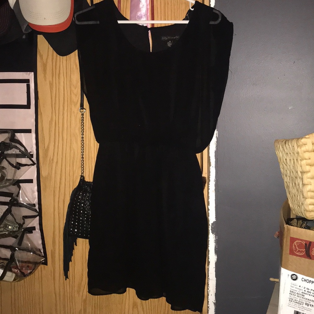Black sheer dress